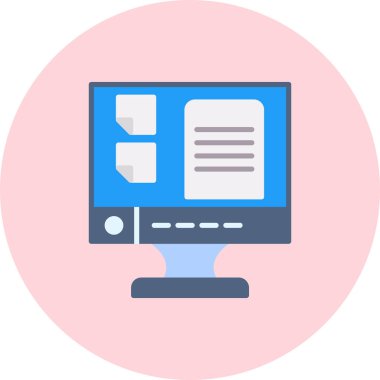 Dosya. Web simgesi basit illüstrasyon