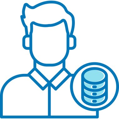 veritabanı simgesi, vektör resimleme