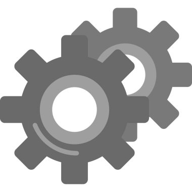 Dişliler. Web simgesi basit tasarım