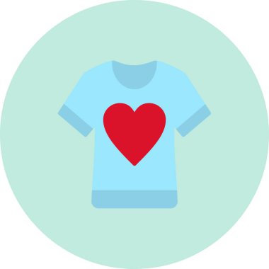 Kalp ikonu vektör illüstrasyonu