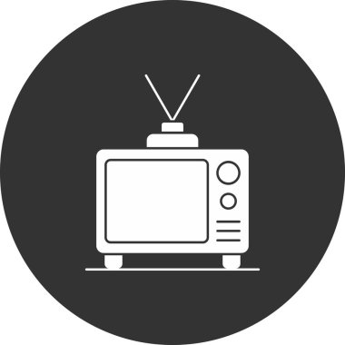 Kolayca değiştirebilen ya da düzenleyebilen TV vektör simgesi