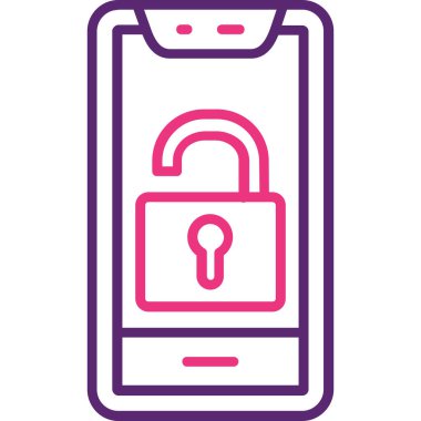 Mobil kutsal kişilerin resmi, vektör çizim