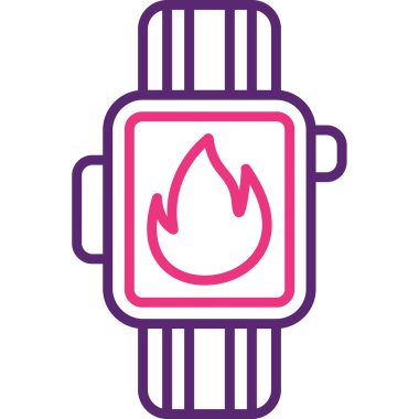 Modern b 'nin vektör illüstrasyonu simge ateşinden yoksun