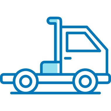 Kamyon. Web simgesi basit illüstrasyon