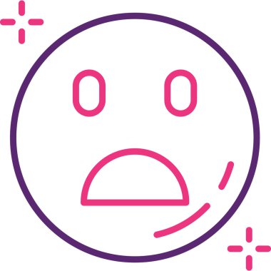 emoji. Web simgesi basit illüstrasyon