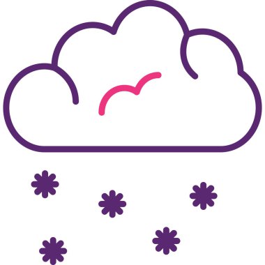 Kar simge vektör çizim