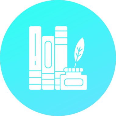 Düz biçimli kitapların vektör simgesi