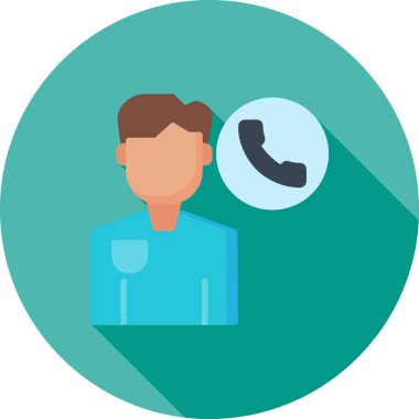 Çağrı merkezi ikon vektör illüstrasyonu