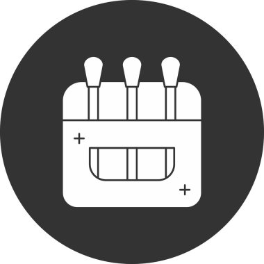 Diş bakımı simgesi, basit illüstrasyon