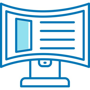 Bilgisayar. Web simgesi basit illüstrasyon