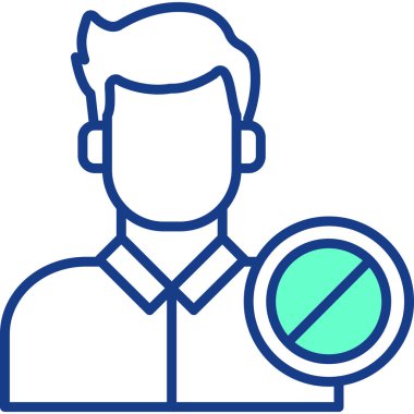 İnsan simgesinin vektör illüstrasyonu