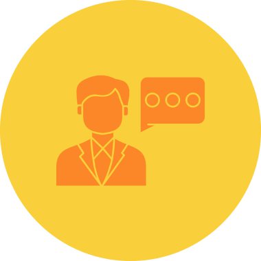 Sohbet simgesinin vektör illüstrasyonu