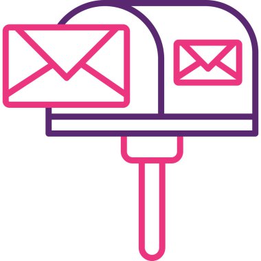 Mektup. Web simgesi basit illüstrasyon