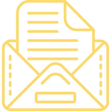 Zarf. Web simgesi basit illüstrasyon