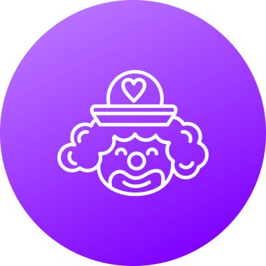 güzel lotus çiçeği çizgisi vektör simgesi