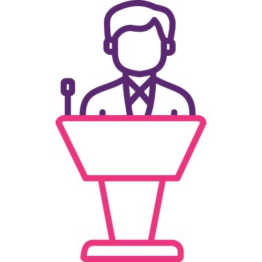 İnsan simgesinin vektör illüstrasyonu