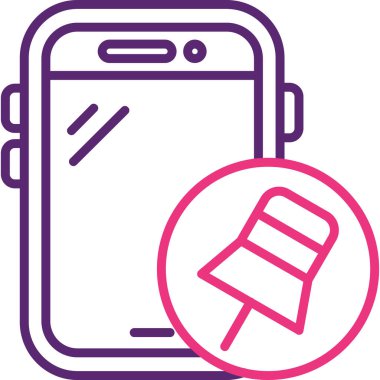 vektör cep telefon simgesi