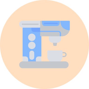 kahve makinesi ikon vektör illüstrasyonu