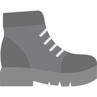 Kışlık bot simgesi, düz stil