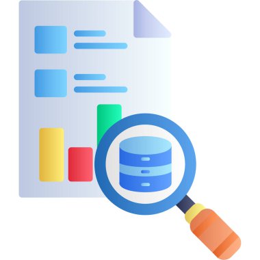 Veri analizi vektör illüstrasyonu