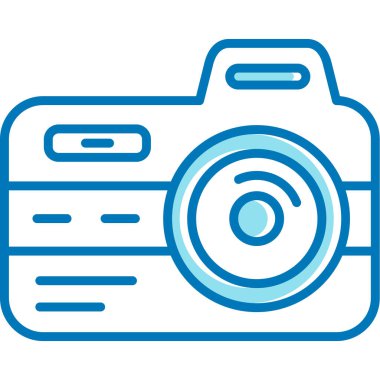 fotoğraf makinesi fotoğrafçılık simgesi - taslak biçimi