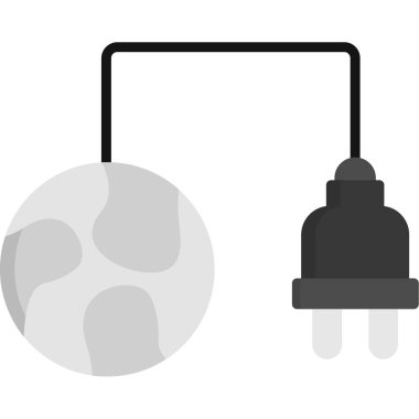 Tek bir izole simge topunun vektör illüstrasyonu