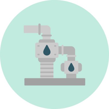 Su musluğu simgesinin vektör illüstrasyonu