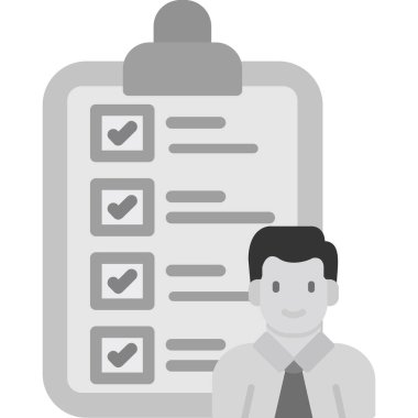 iş adamının düz tasarım simgesi