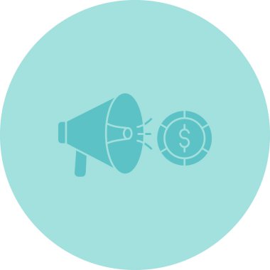 Megafon. Web simgesi basit tasarım