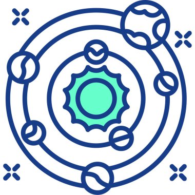 Mavi arkaplanın vektör illüstrasyonu