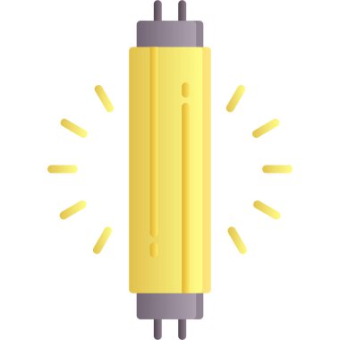 Elektrik ışık ampul simgesi, vektör çizim