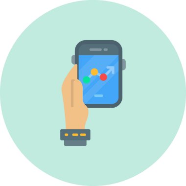 akıllı el saati ikon vektör illüstrasyon tasarımı