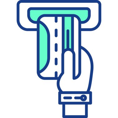 Elektrikli süpürge. Web simgesi basit illüstrasyon