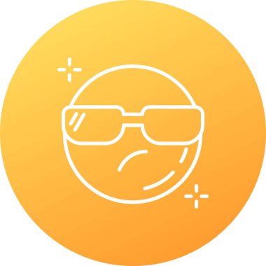 emoji simgesinin vektör illüstrasyonu