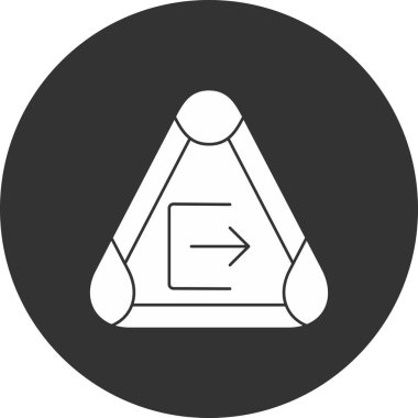 ok simgesi vektör illüstrasyonu