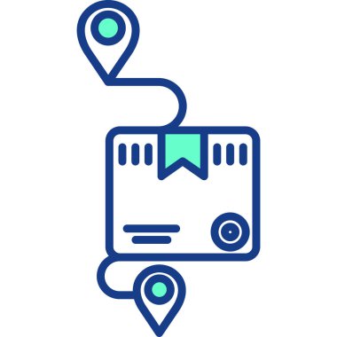 konum pin haritası simgesi doldurulmuş dış hat biçimi