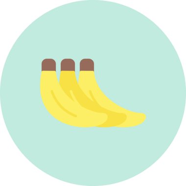 muz simgesi, vektör illüstrasyonu