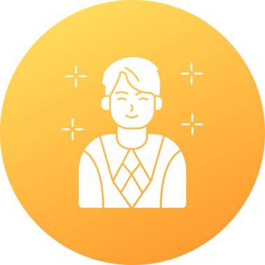 avatar male icon, vector illustration