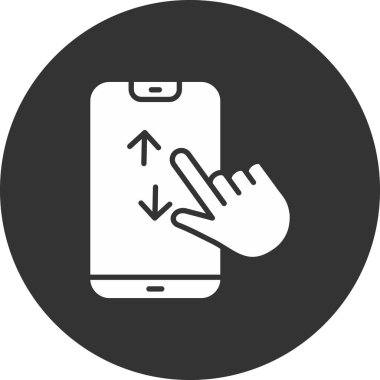 Cep telefonu simgesi, vektör illüstrasyonu