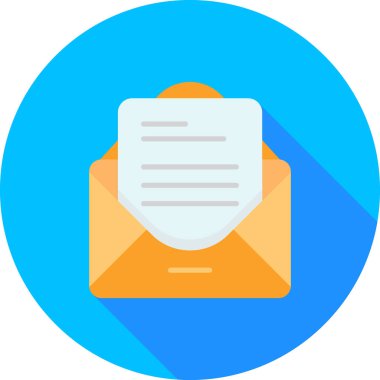 e-posta ileti simgesi düz biçimli