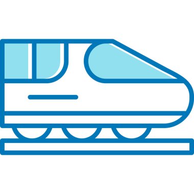 tren simgesi vektör illüstrasyonu