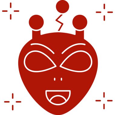 Şeytan. Web simgesi basit illüstrasyon