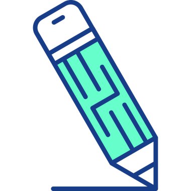 Kalem. Web simgesi basit illüstrasyon