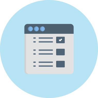 Web sayfası simgesi. vektör illüstrasyonu