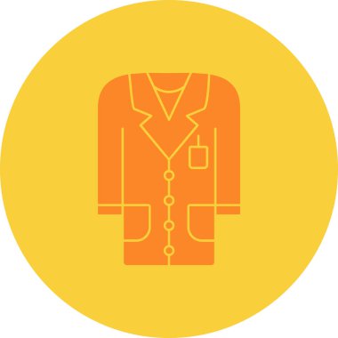 Doktor. Web simgesi basit illüstrasyon