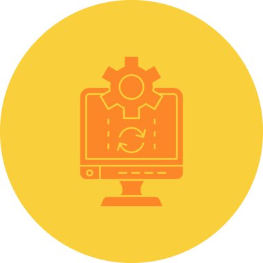 seo modern simgesinin vektör illüstrasyonu