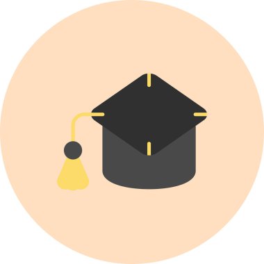 mezuniyet kapsülü vektör simgesi