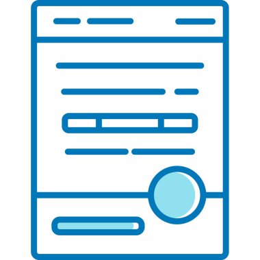 Belge. Web simgesi basit tasarım