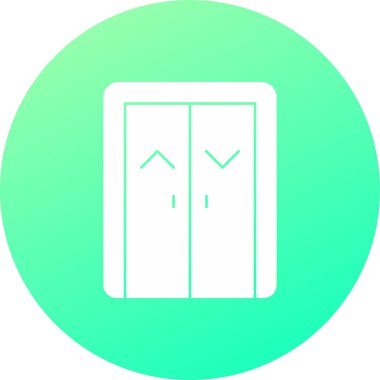 Kapı. Web simgesi basit illüstrasyon