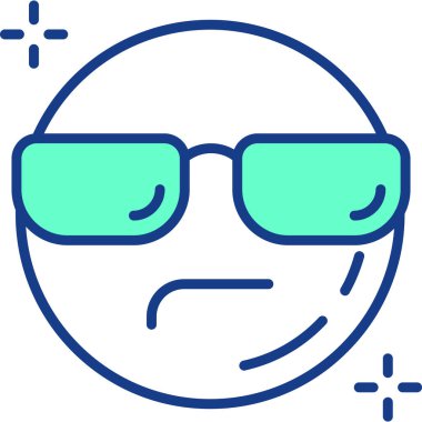 üzgün yüz simgesi, vektör tasarımı